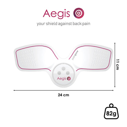 Aegis is 84 grams in weight. 24cm wide and 11cm tall