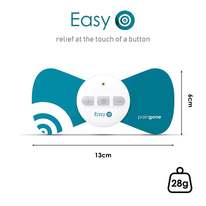 Paingone Easy 6cm by 13cm weighs 28g