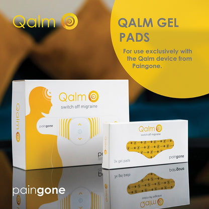 Qalm gel pads for migraines