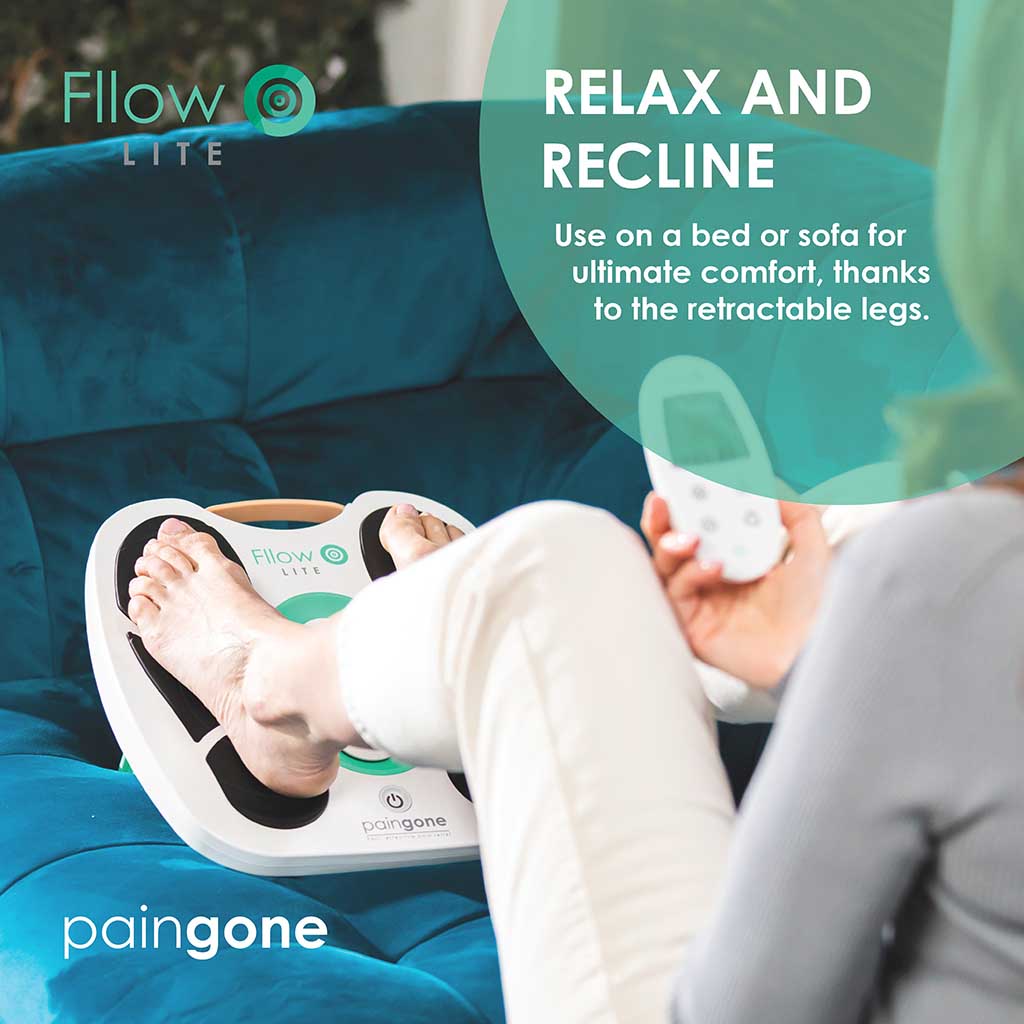 Use on a bed or sofa for ultimate comfort, thanks to the retractable legs.