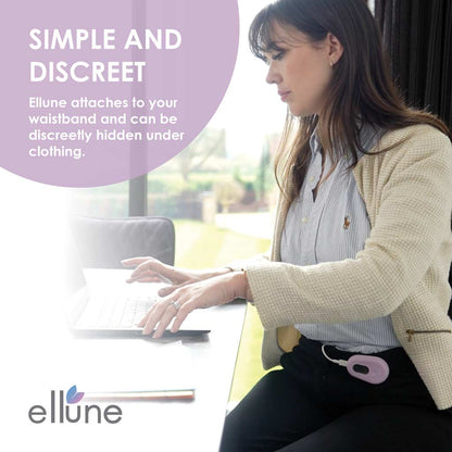 Ellune attaches to your waistband and can be discreetly hidden under clothing