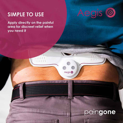 Aegis is simple to use. just apply directly on back and activate for discreet relief 